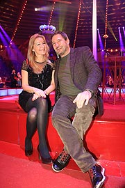 Moderatorin Barbara Osthoff, Schauspieler Dieter Bach  bei der Premiere des ersten Winterprogrammes 2020 des Circus Krone am 25.12.2019 (©Foto: Martin Schmitz)